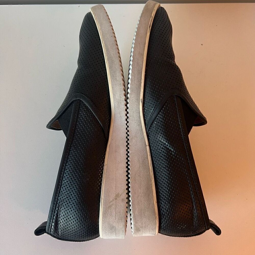 EVERLANE Flats Platform Pointed Toe Loafers Size 8 ITALY Perforated Leather Blac - Picture 10 of 10